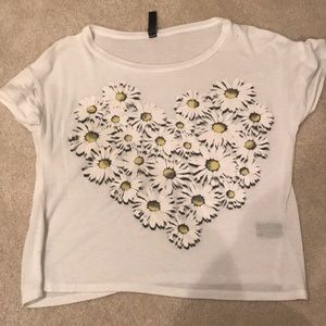 Sunflower Heart Crop Top